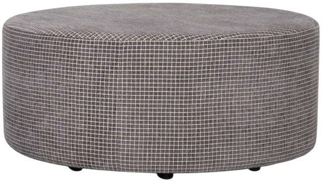 Franklin™ Olive Kimber Charcoal Round Ottoman-0