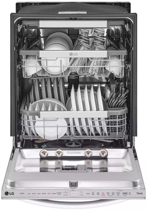 LG 24" PrintProof™ Stainless Steel Smart Top Control Built In Dishwasher-3