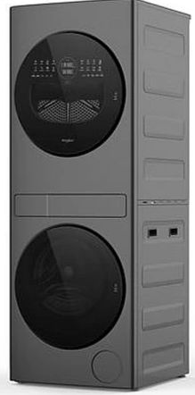 Whirlpool® Titanium Metallic Electric Laundry Center, 3.2 Cu. Ft. Washer, 4.3 Cu. Ft. Ventless Dryer-2