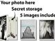 Classy Living Creative White Secret Storage Wall Art-1
