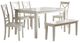 Jofran Inc.Simplicity 6-Piece Paperwhite Dining Set-0