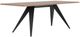 EQ3 Mesa Black/Solid Oak Rectangular Dining Table-0