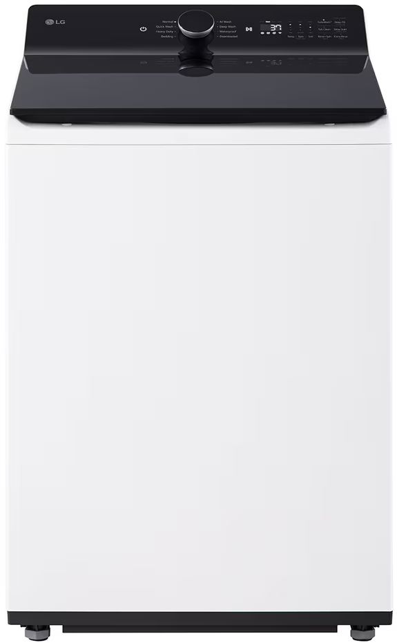 LG Essence White Top Load Washer & Electric Dryer Laundry Pair-1
