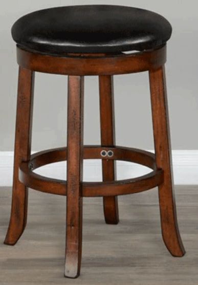 Sunny Designs™ Tuscany Vintage Mocha 24" Swivel Stool-1