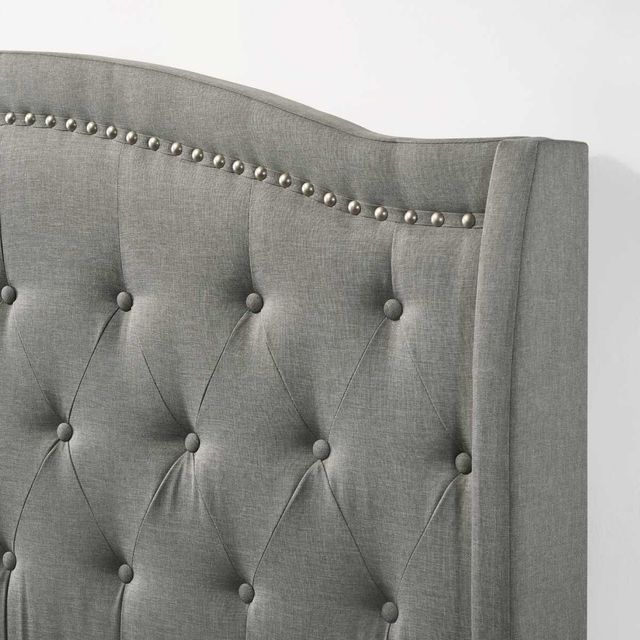 Intercon Rhyan Smoke Youth Twin Upholstered Panel Bed-3