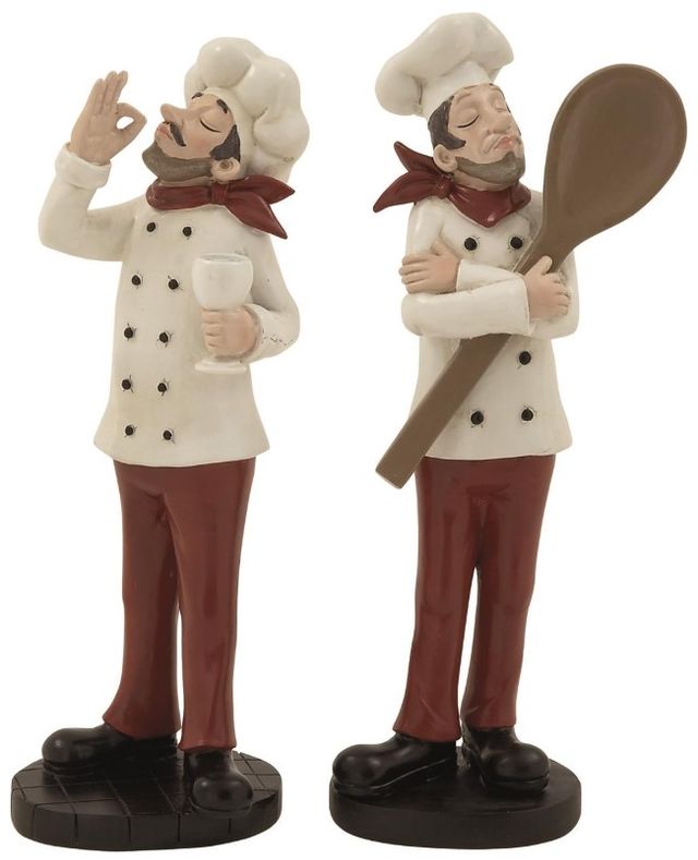 Deco Marche 2-Piece Chef Sculpture Set-0