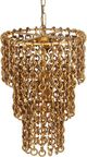 TOV Furniture Nirsa Brass Chain Link Chandelier-3