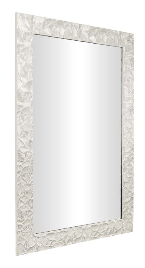 Deco Marche Silver Plastic Wall Mirror with Metallic Leaf Wrap -2