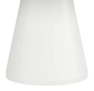 Sunset West White Glass Fiber Reinforced Concrete Outdoor Pedestal Dining Table-2
