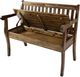 Jofran Inc. Artisan's Craft Dakota Oak Storage Bench-2