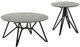 Coaster® Hadi 2-Piece Cement Occasional Table with Gunmetal Base Set-0