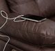 Signature Design by Ashley® Punch Up 3-Piece Walnut Modular Power Reclining Sectional-1