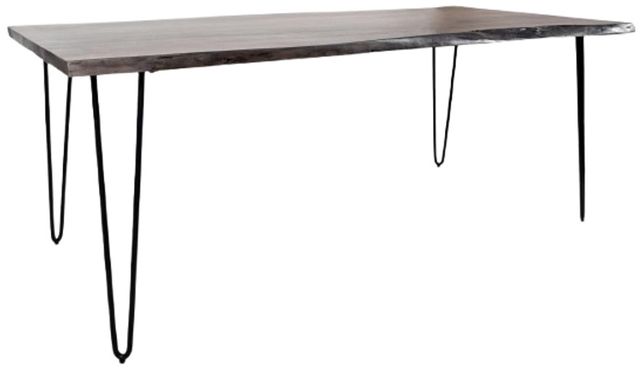 Jofran Inc. Nature's Edge Slate 79" Dining Table with Black Base-0