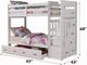 ACME Furniture Allentown White Twin Over Twin Bunk Bed with Trundle and Storage-2
