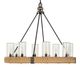 Uttermost® Palm Royal Antique Maize/Matte Black 8-Light Indoor-Outdoor Chandelier-4