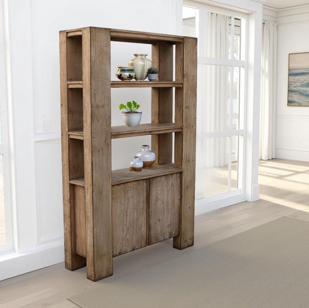 Nest Home Collections Maxwell II Old Wood Tall Cabinet-1