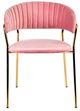 VIG Furniture Modrest Brandy 2-Piece Gold/Pink Dining Chair Set-1