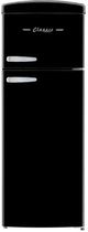 Unique® Appliances Classic Retro 22'' 7.5 Cu. Ft. Midnight Black Top Freezer Refrigerator-0