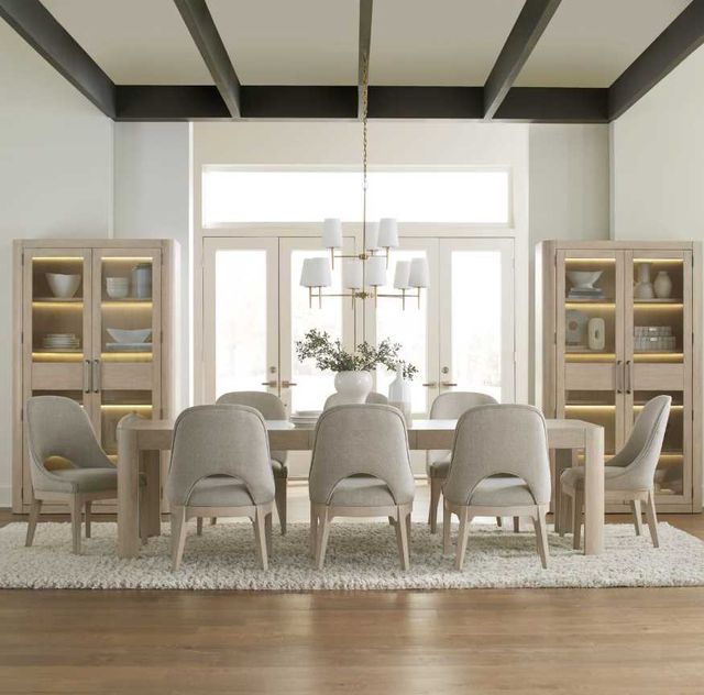 Liberty Furniture South Bend 9-Piece Cloud White/Gravel Rectangular Dining Set-1