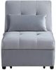 Homelegance® Garrell Gray Lift Top Storage Bench with Pullout Bed-2