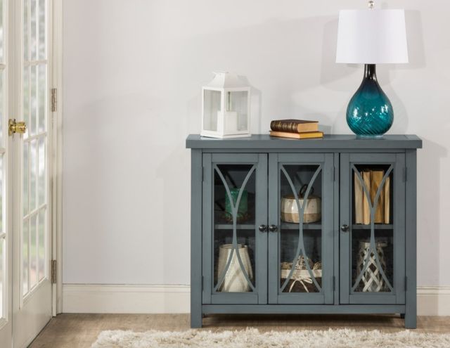 HH2 Home Bayside Robin Egg Blue 3-Door Cabinet-3