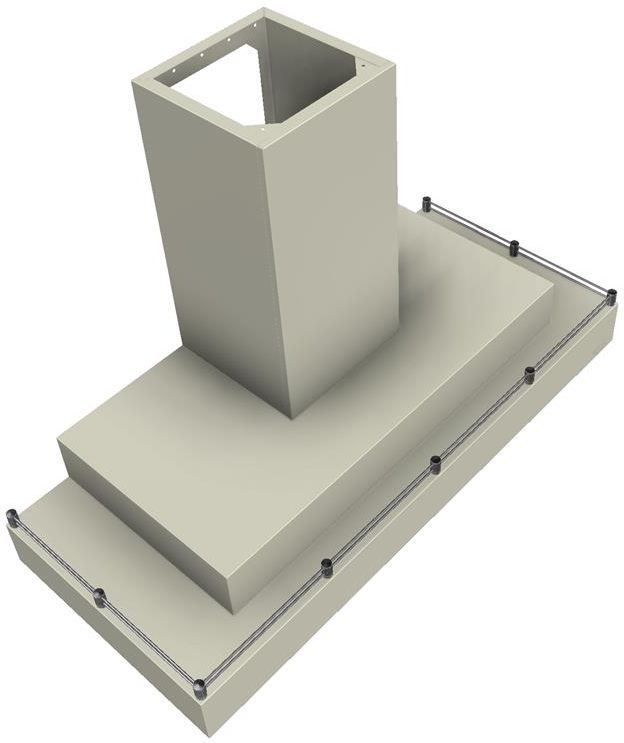 Vent-A-Hood® 48" Biscuit Contemporary Wall Mount Range Hood-1