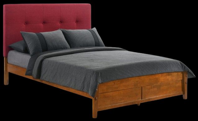 Night & Day Furniture™ Spices Bedroom K-Series Paprika Cherry Queen Panel Bed-0