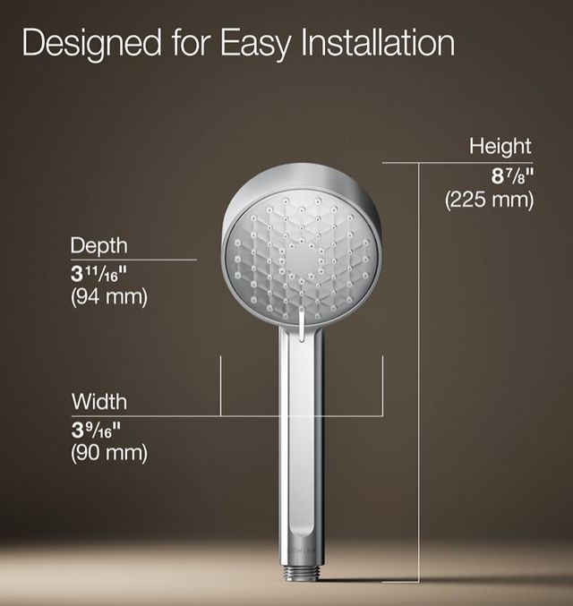 KOHLER® Awaken® G90 Polished Chrome 2.5 GPM 3-Function Handshower-2