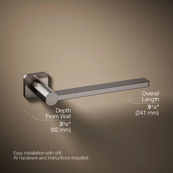KOHLER® Parallel® Vibrant Titanium Towel Arm-2