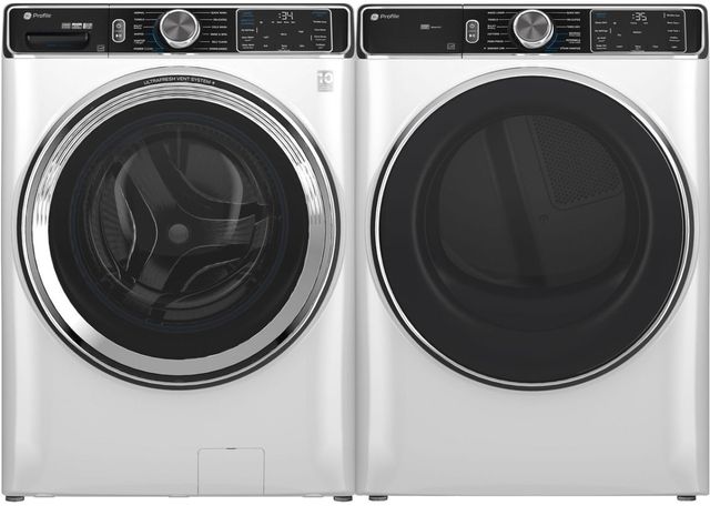 GE Profile™ 5.3 Cu. Ft. White Front Load Washer with UltraFresh™ Vent System+ with OdorBlock™-2