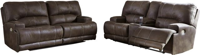 Signature Design by Ashley® Kitching 2-Piece Java Power Reclining Living Room Set-0