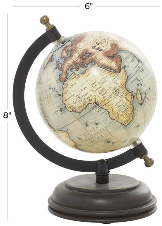 Deco Marche Cream 8" Globe-2