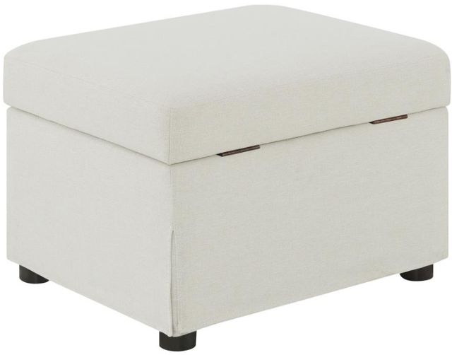Coaster® Winter Beige Lift Top Storage Ottoman-4