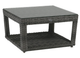Ratana Portfino Fossil Grey Resin Coffee Table with Clear Glass-0