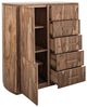 International Furniture Direct Balam Brown Gentleman's Chest-5