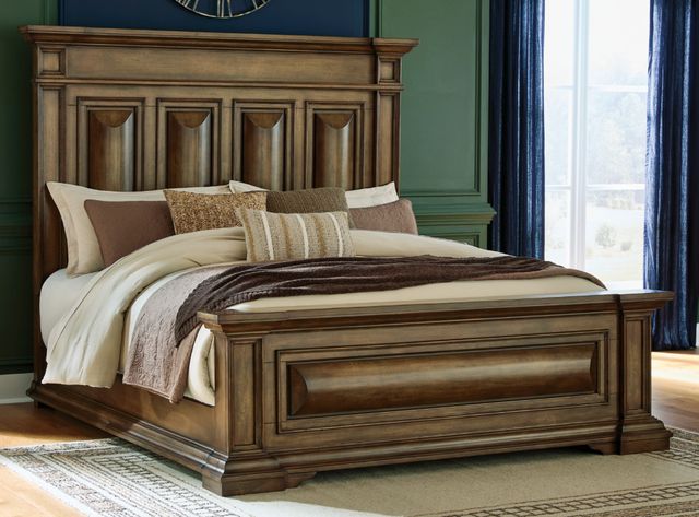 Signature Design by Ashley® Frantanna Brown King Panel Bed-4