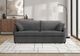 Monarch Specialties Inc. Brego-18 Charcoal Grey Convertible Full Sleeper Sofa Bed-1