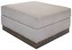 International Furniture Direct Georgia Almond Gray Ottoman-0