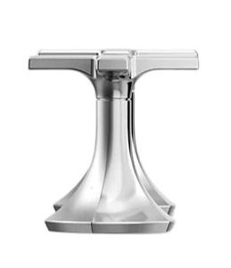 KOHLER® Occasion® Polished Chrome Cross Bathroom Sink Faucet Handles-2