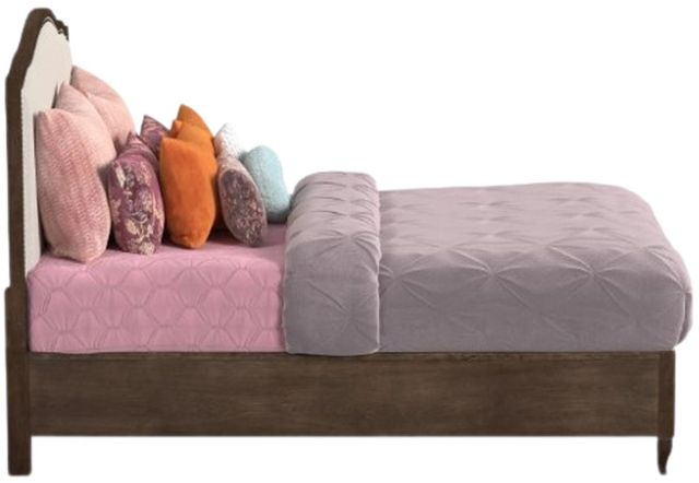 Flexsteel® Bellevue Pewter/Whiskey Brown Queen Platform Bed-2