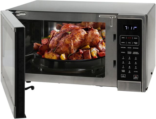 Avanti® 1.3 Cu. Ft. Black/Stainless Steel Countertop Microwave-3
