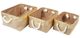 A & B Home Alcott 3-Piece Natural/Gold Nested Basket Set-0
