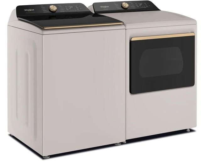 Whirlpool® Fresh Linen Top Load Washer & Gas Dryer Laundry Pair-2
