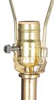 A & B Home Black/Gold Leaf Table Lamp-2