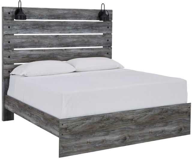 Signature Design by Ashley® Baystorm Gray Queen Panel Headboard-2