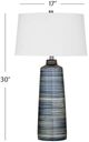 Bassett Mirror Creedence Brushed Blue Table Lamp-3