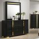 Furniture of America® Lillestrom Black/Gold Dresser-2