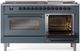Ilve® Nostalgie II Series 60" Blue Grey Pro Style Dual Fuel Range-3
