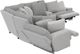Catnapper® Abraxas 6-Piece Moonstruck 41" Curved Manual Reclining Sectional-2