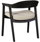 Nest Home Collections Vanessa Matte Black/Sand Arm Chair-2